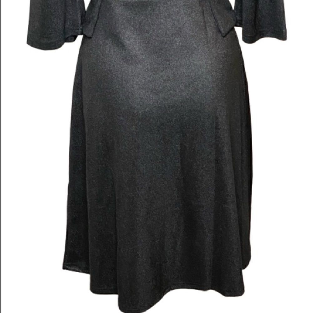 Zeagoo Shiny Black 3/4sleevedresssizes — image 7 of 8